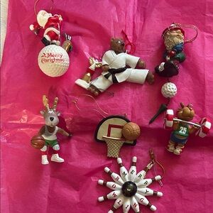 Christmas Sports Ornaments Set